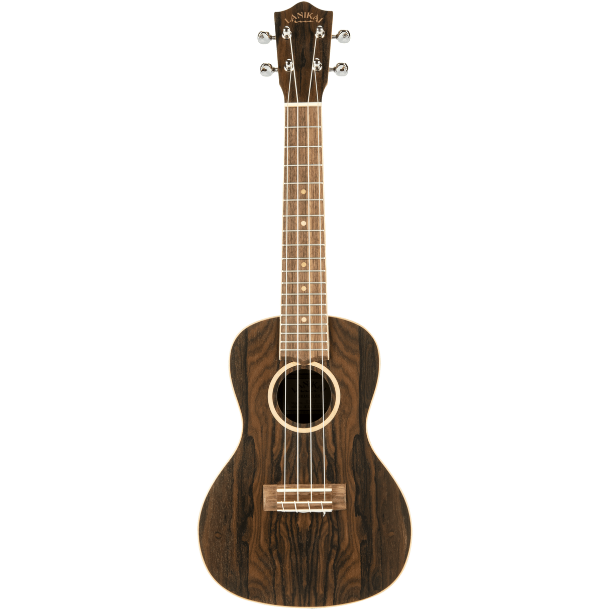 LANIKAI LKUZR-C Concertukelele, Exotisch ziricote, ZR-C, Tas