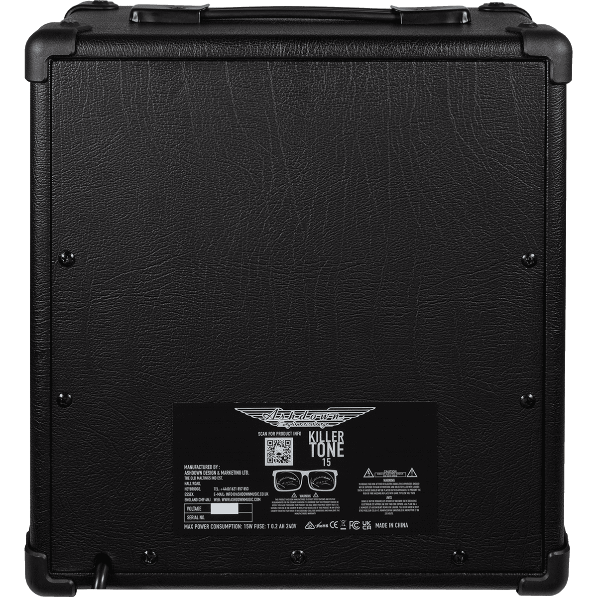 Ashdown KT-15 Gitaar Combo Versterker 15W met 8" Speaker – Zwart