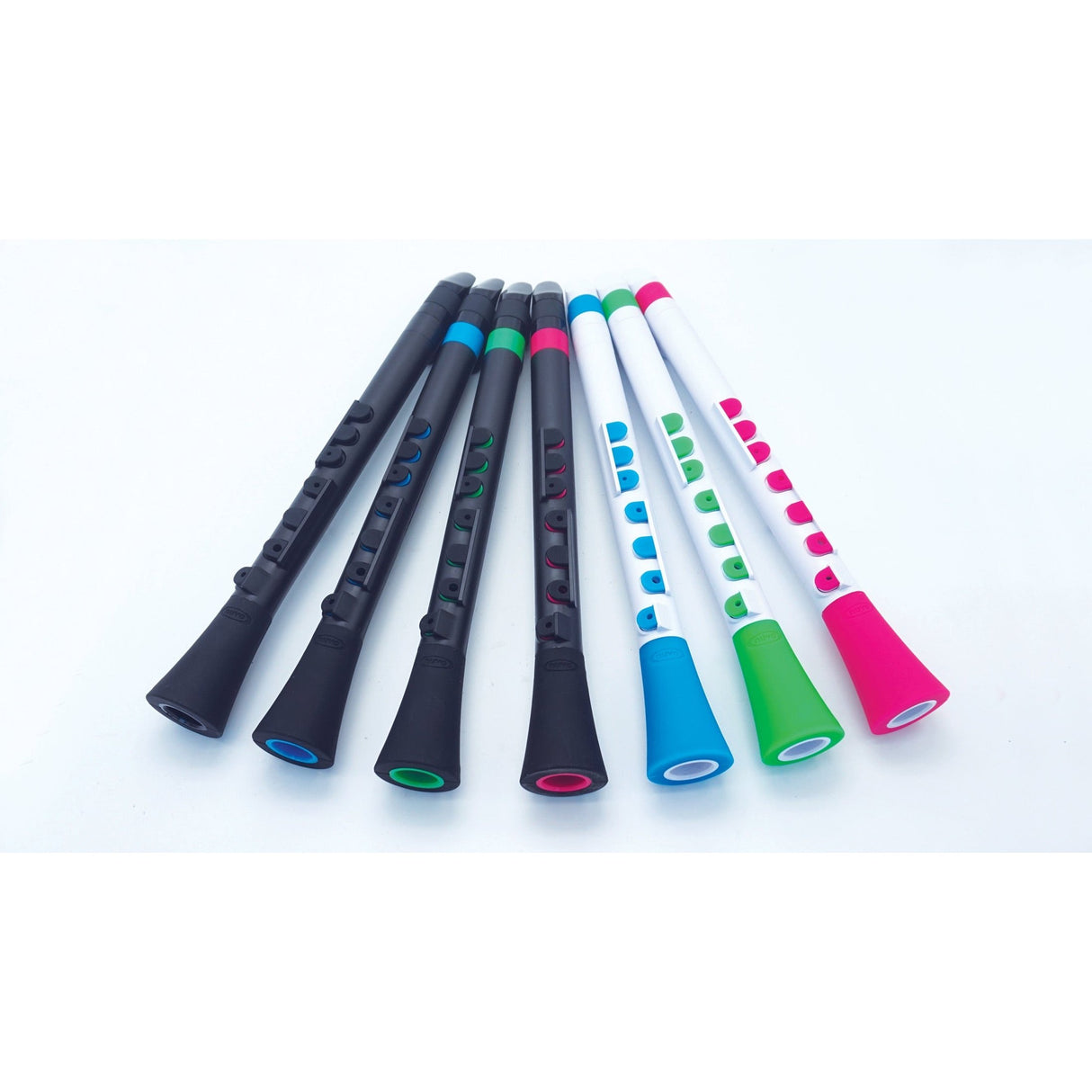 NUVO DooD 2.0 zwart-blauw blokfluit in C met kleppen en kunststof riet