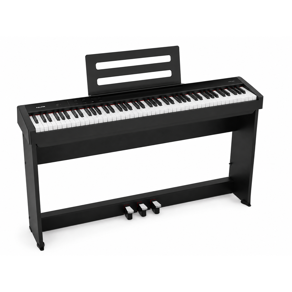 NUX NPK-200 Digital Stage Piano Set met NPS-2 standaard, 88 toetsen en kruk