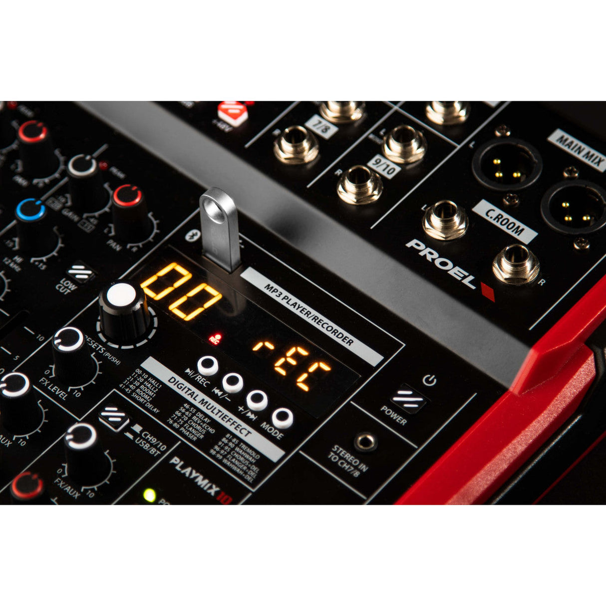Proel PLAYMIX10 10-kanaals mixer met DSP, USB en Bluetooth