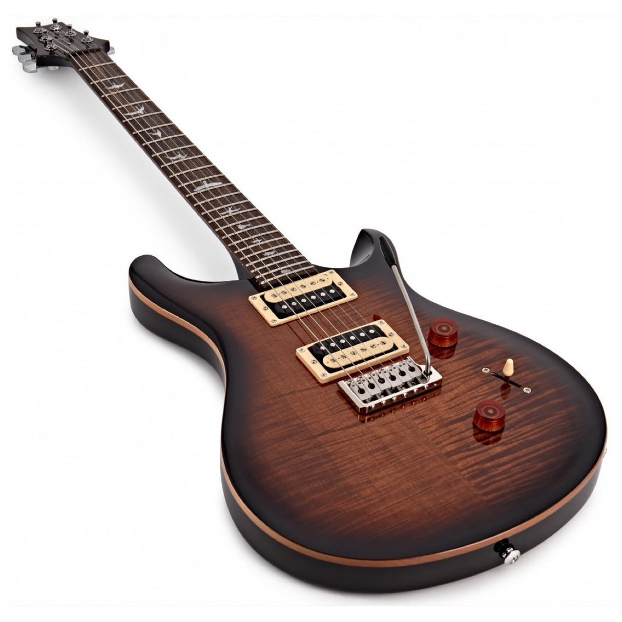 PRS SE Custom 24 Black Gold Burst E-Gitarre mit Flame Maple Top inkl. Gigbag