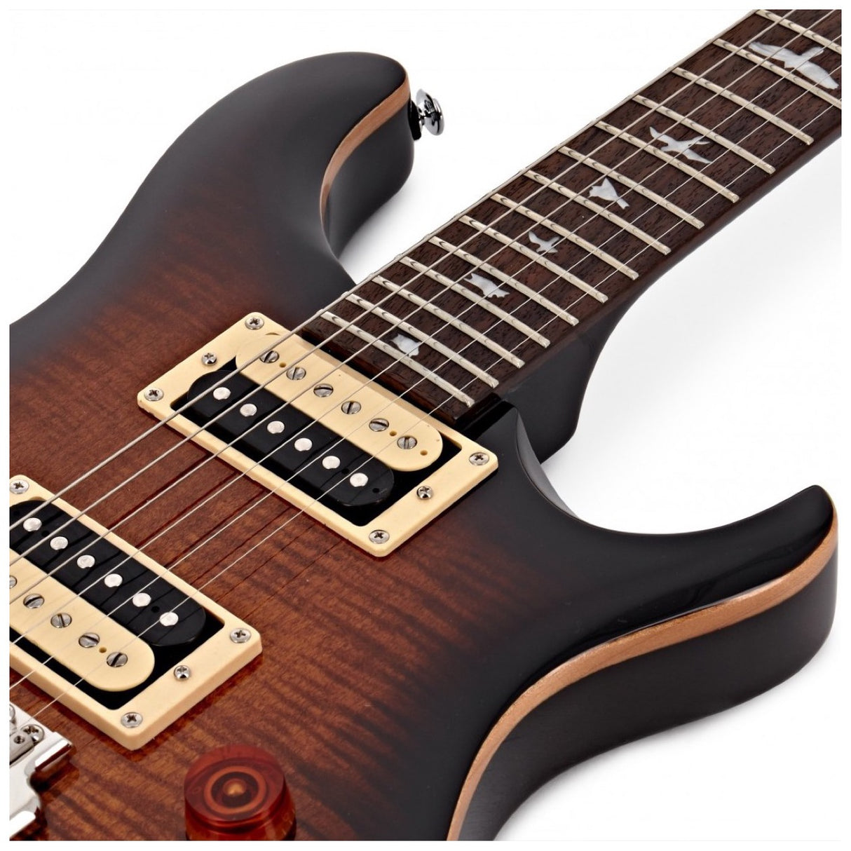 PRS SE Custom 24 Black Gold Burst E-Gitarre mit Flame Maple Top inkl. Gigbag