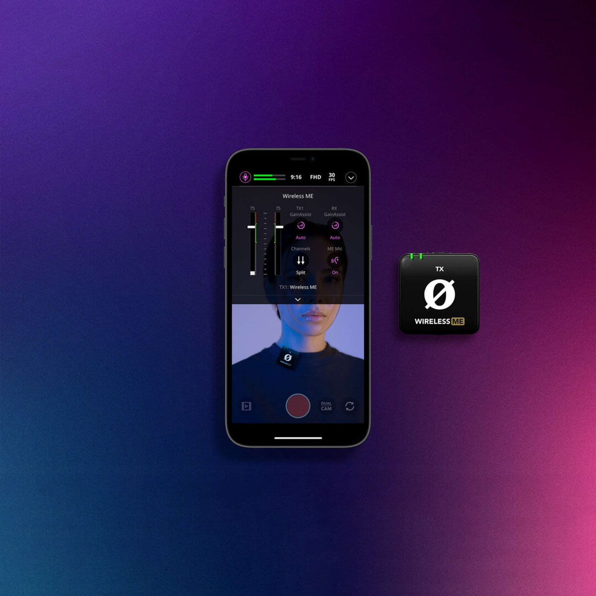 RØDE Wireless ME Dual draadloos microfoonsysteem met twee zenders en GainAssist