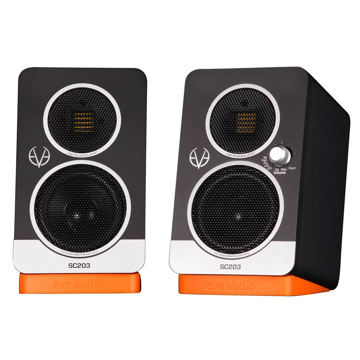 EVE Audio SC203 Stereo Speakerset 3 inch, 62 Hz–21 kHz, 94 dB, DSP SMART-knob
