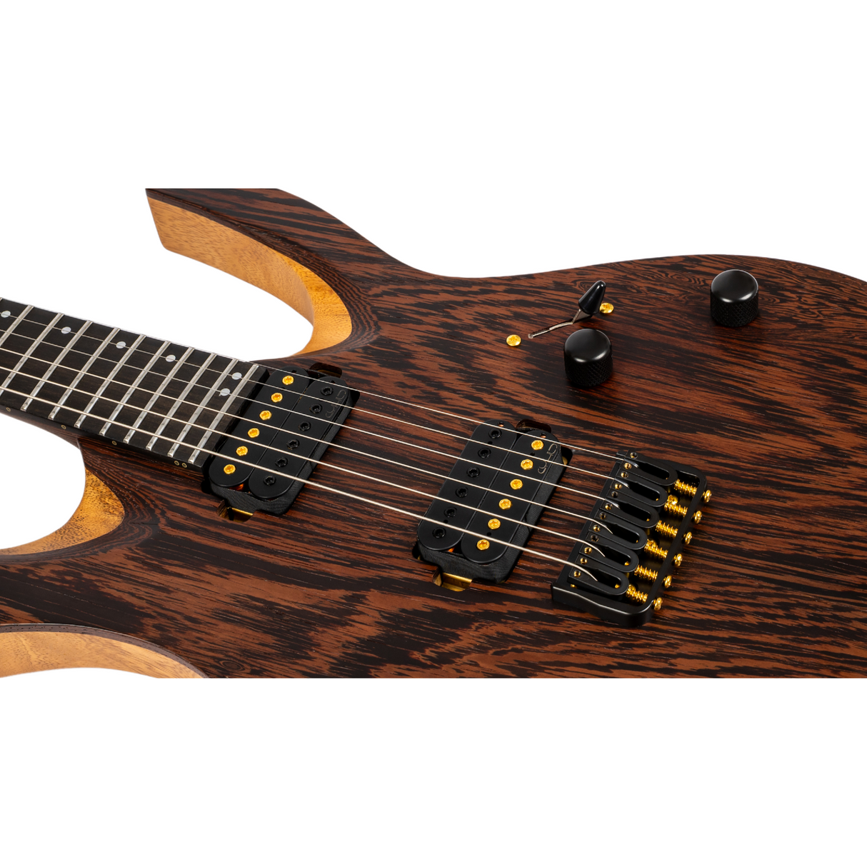 Spira S-1000 PRO Black Limba body, Wenge top, Ebony toets, Villain PRO pickups