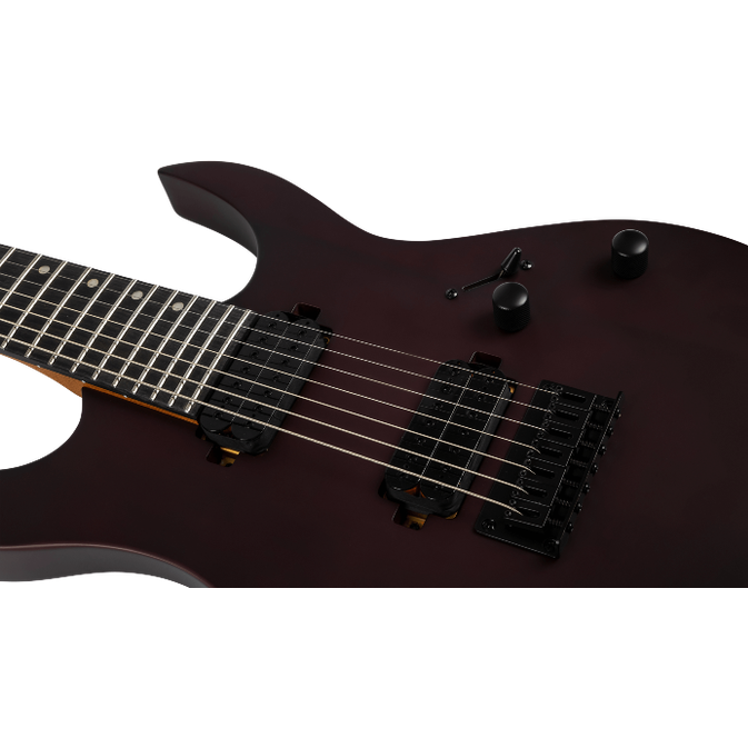 Spira Guitars S-407 MBK Satin Black elektrische gitaar