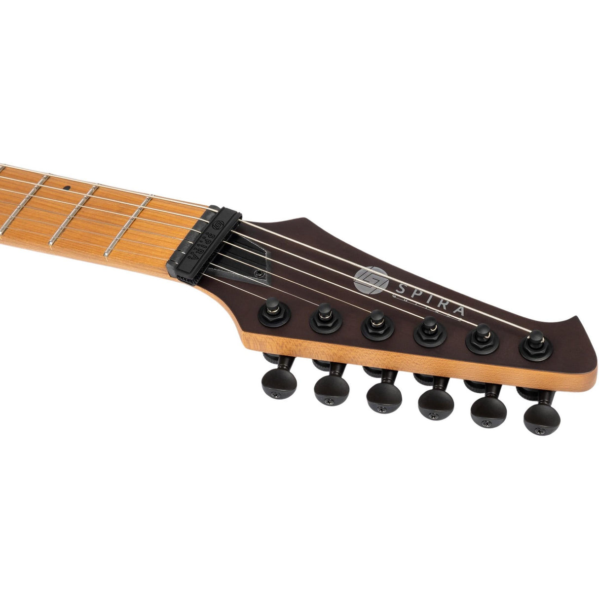 Spira S-600 AGY Elektrische Gitaar Swamp Ash Dark Grey met Stainless Steel Frets