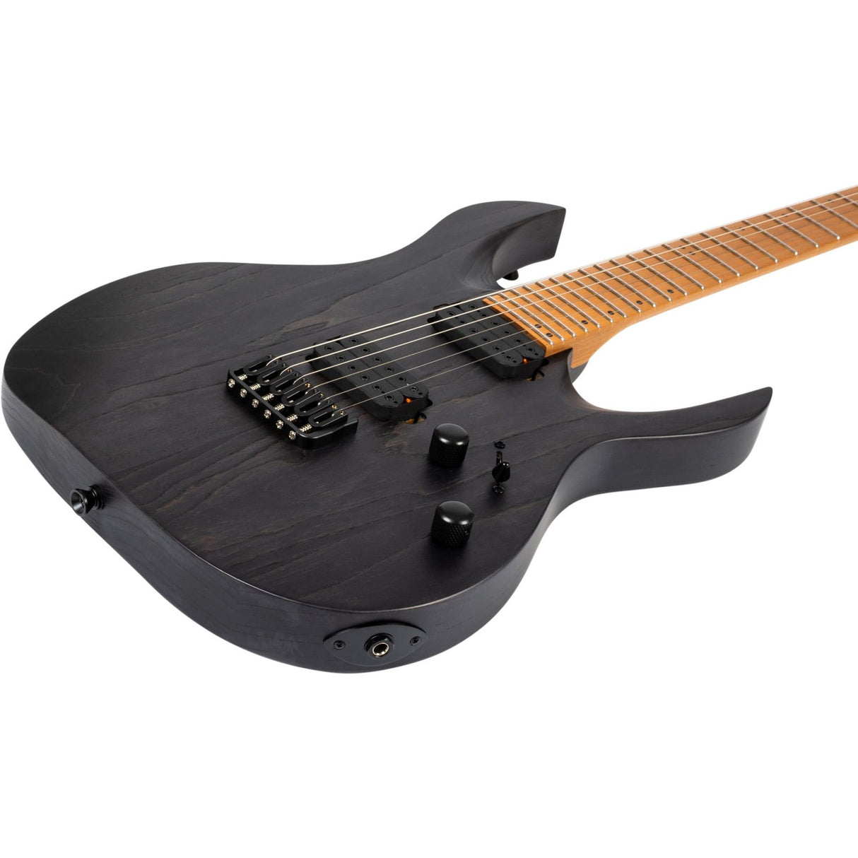 Spira S-600 AGY Elektrische Gitaar Swamp Ash Dark Grey met Stainless Steel Frets