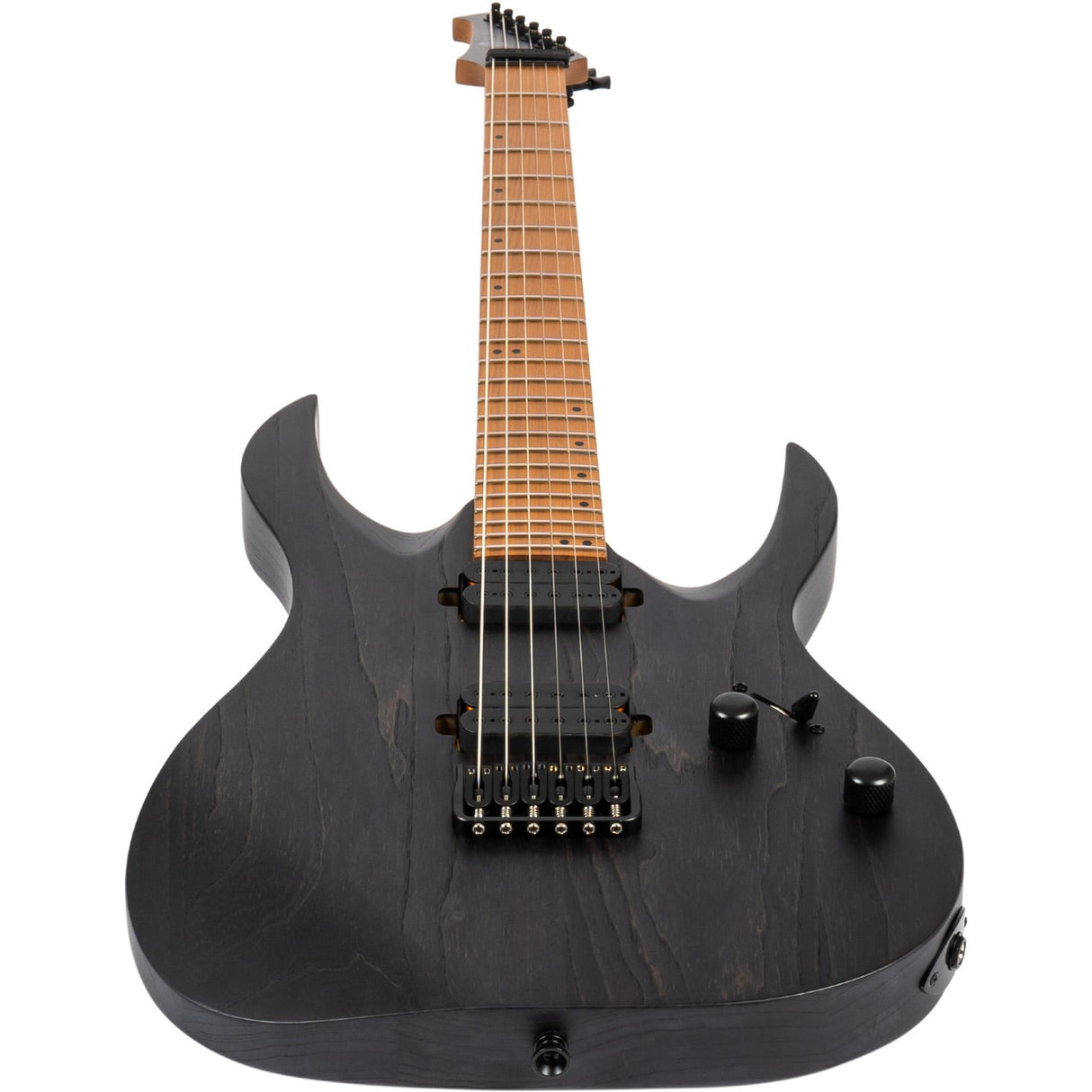 Spira S-600 AGY Elektrische Gitaar Swamp Ash Dark Grey met Stainless Steel Frets