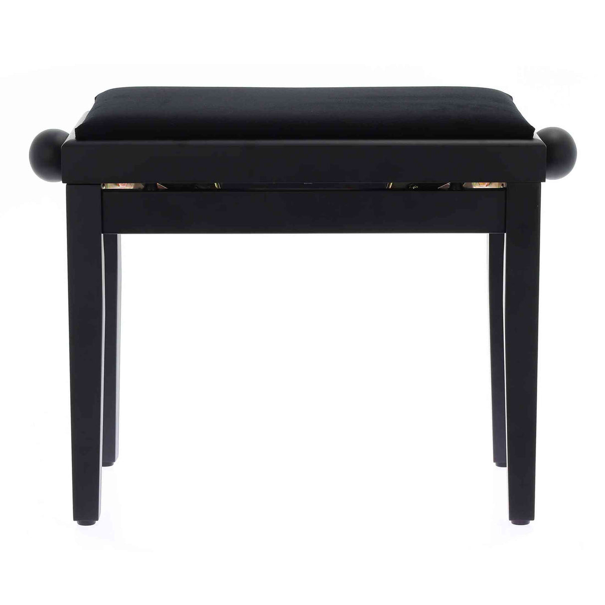QUIKLOK PB010BKS Piano Bank – Verstelbaar 480-570 mm, Fluwelen Zitting, Mat Zwart