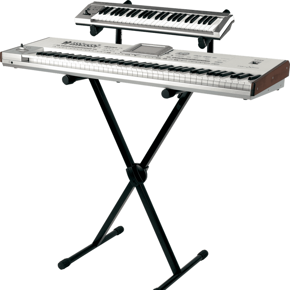 QUIKLOK T500 Keyboardstandaard – X-vorm, Staal, Verstelbaar, max. 81 kg