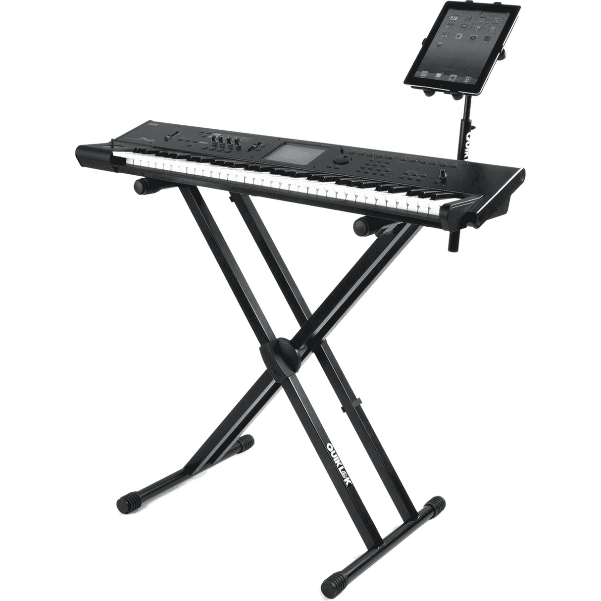 QUIKLOK T550 Trigger Lok Keyboardstandaard – Dubbele X, Verstelbaar, max. 91 kg
