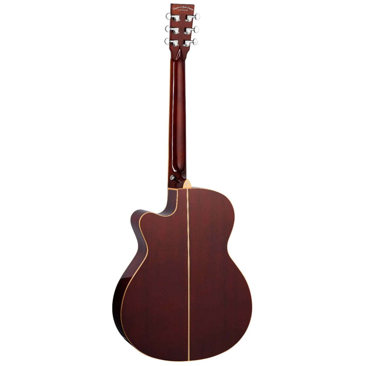 Tanglewood Winterleaf E AVB Super Folk Cutaway Elektro-Akoestische Gitaar Solid Mahogany Autumn Vintage Burst