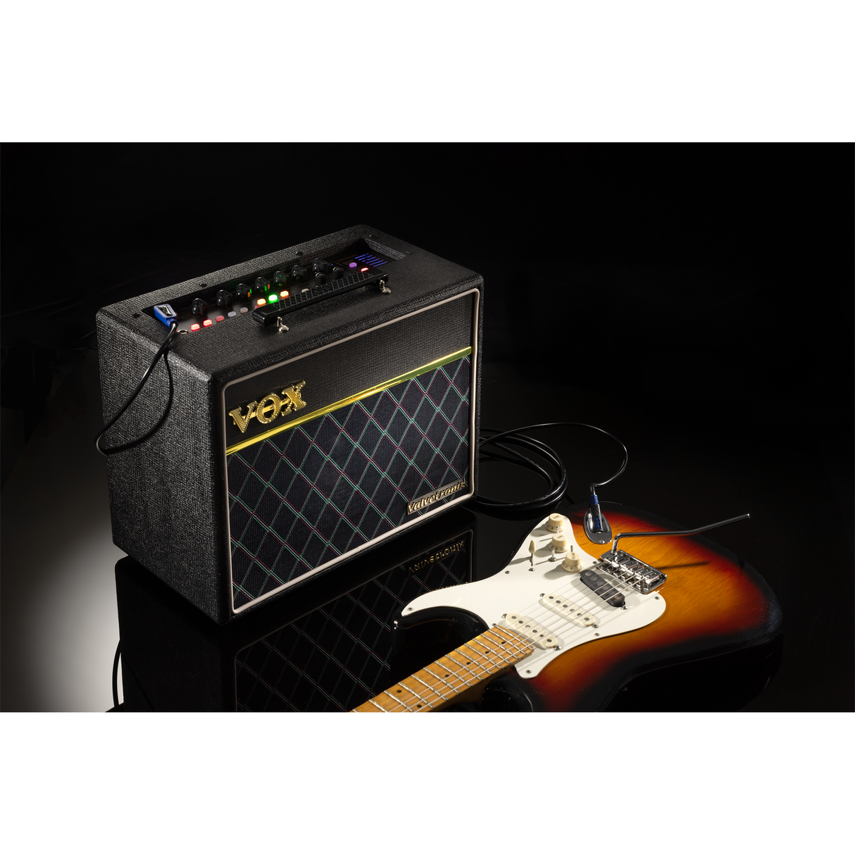 VOX VT20X Classic Blue gitaarcombo 20W met 12AX7 buis en 8 inch speaker