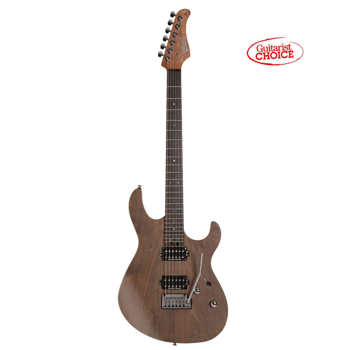 Cort G300 Raw NS Elektrische Gitaar HH Afrikaans Mahonie met Walnut Top Natural Satin en Seymour Duncan Pickups