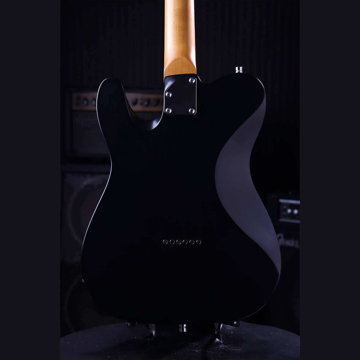 Patina PT-3 BK T-style Elektrische Gitaar SS Alnico V Nitro Paulownia Body Roasted Maple Hals Zwart