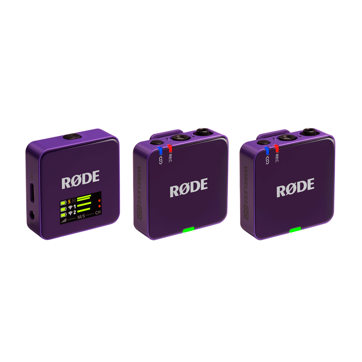 RØDE Wireless GO Gen 3 Paars draadloos microfoonsysteem met 32 bit float en 260 m bereik
