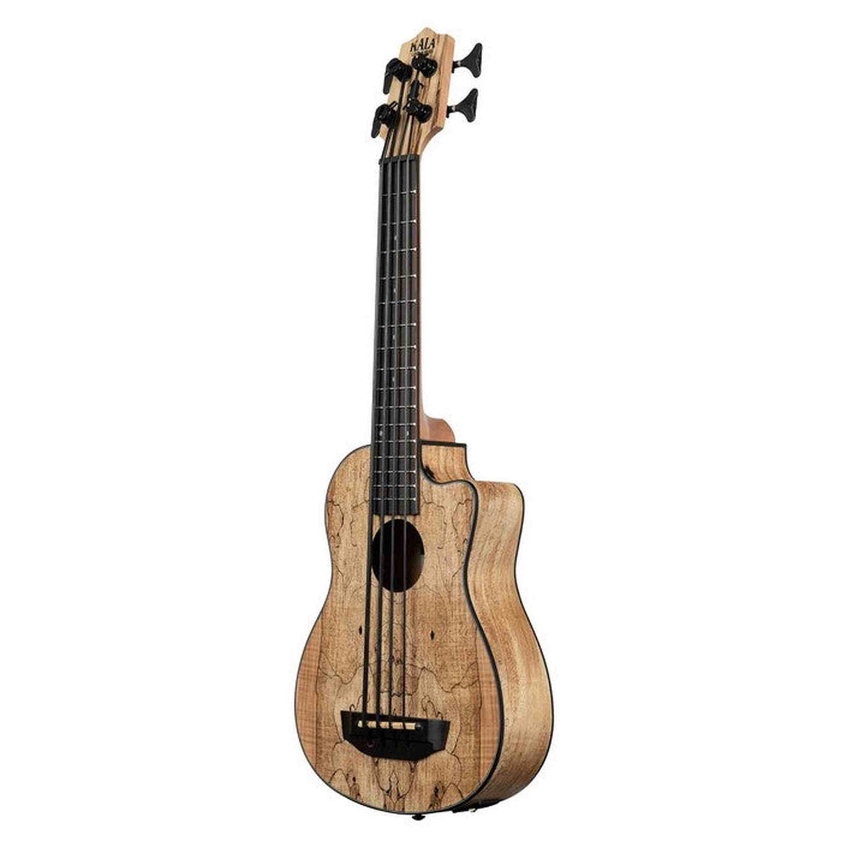 Kala Spalted Maple U•BASS® bas ukulele – Spalted Maple, Elektrisch-Akoestisch met EQ en Gigbag