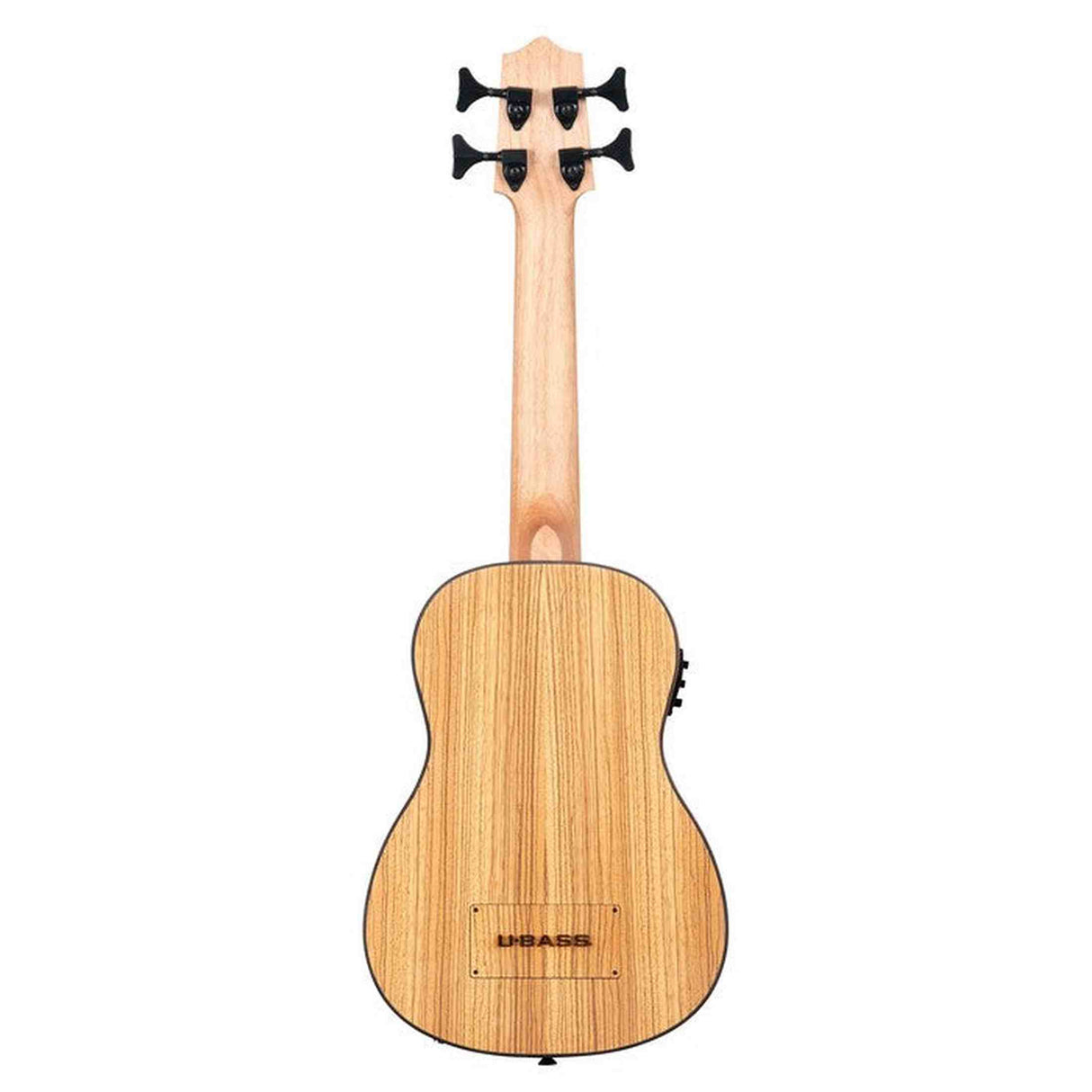 Kala Zebrawood U•BASS® bas ukulele – Zebrahout, Elektrisch-Akoestisch met EQ en Gigbag