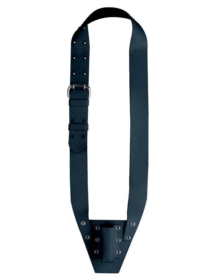 Boston VD-10-B Vaandelriem, leder, zwart