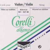 Corelli CO-821-M violin string E-1 4/4, medium, steel, ball end