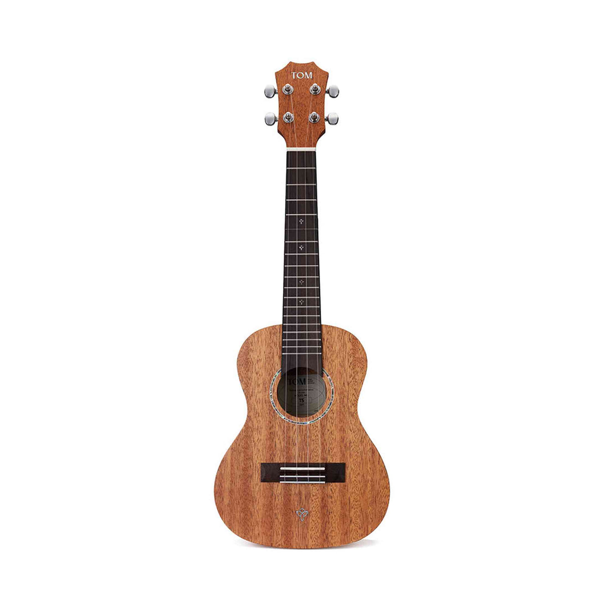 TOM T5 Tenor-Ukulele aus massivem Mahagoni mit kompensiertem Sattel und Deluxe-Koffer