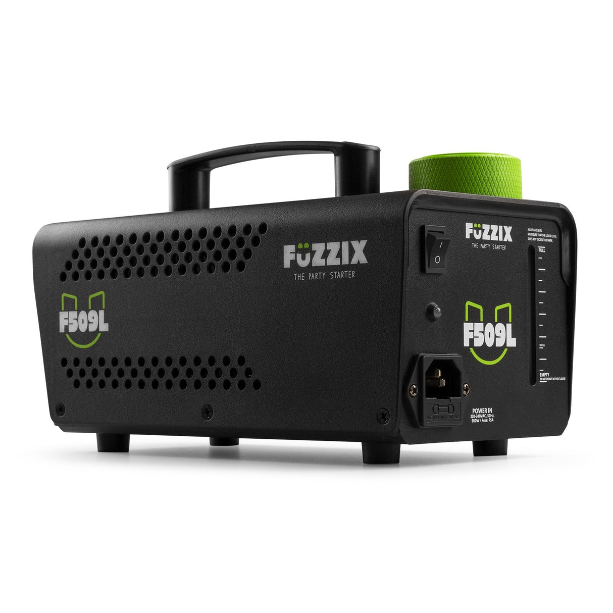 Fuzzix F509L Party Rookmachine – 500W met 9x RGB LED’s en Draadloze Afstandsbediening