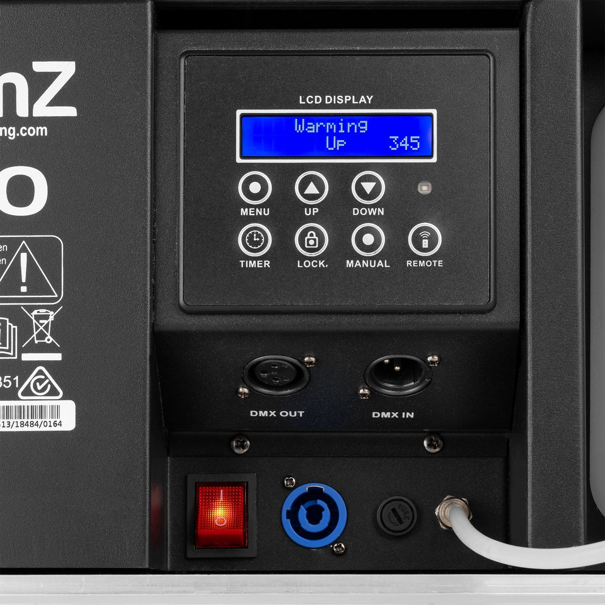 beamZ F1600 Fazer 1600W in Flightcase met DMX en Instelbare Ventilator