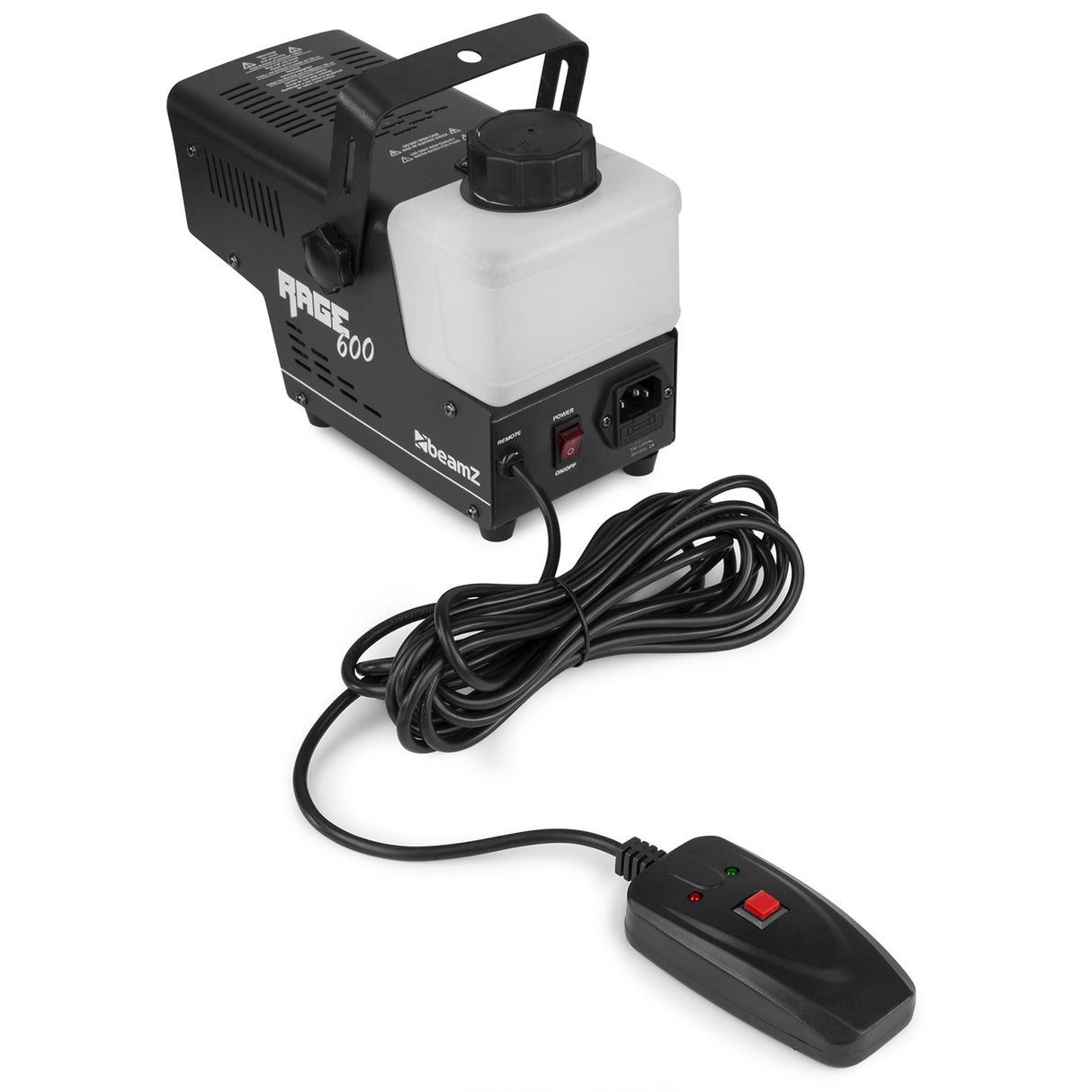 beamZ Rage 600 Rookmachine met Draadloze Afstandsbediening – 600W