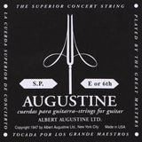 Augustine AUBLK-6 E-6 snaar, silverplated wound nylon, light tension