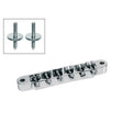 Boston B-161-C brug voor e-gitaar, "tune'o matic", chroom, stud spacing 74,0mm, stud diam 4,0mm