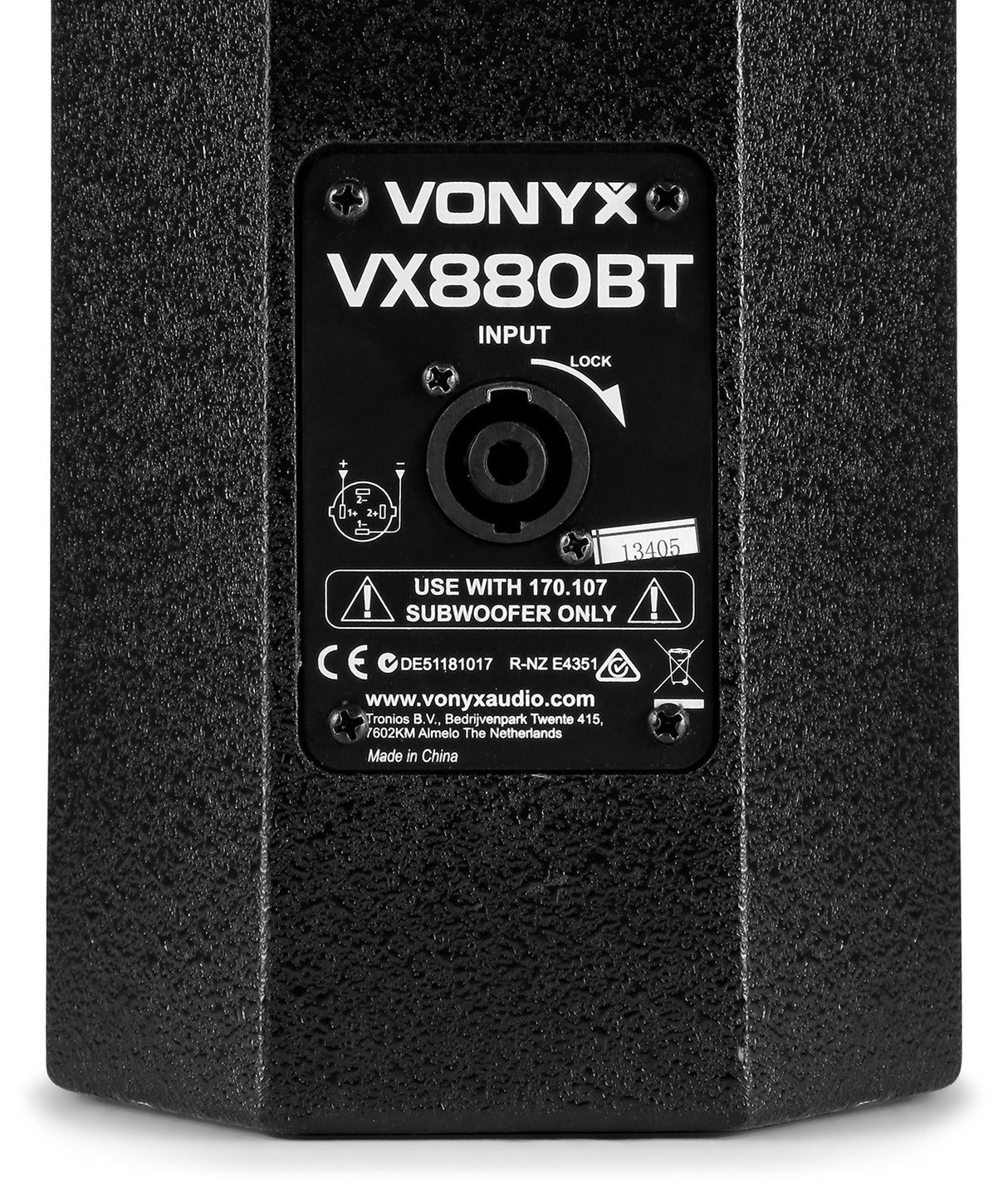 VONYX VX880BT 1000W 2.1 Actieve Speakerset met 15 inch Subwoofer, Bluetooth en Kolomspeakers