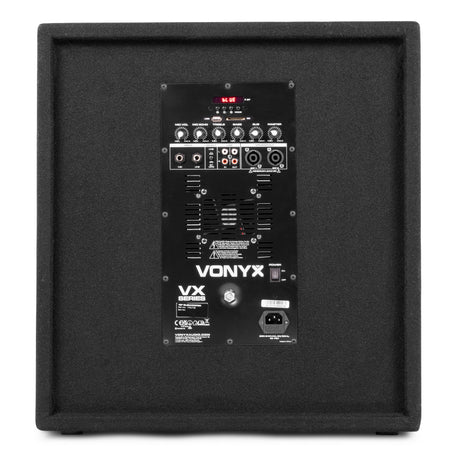 VONYX VX1218BT 1200W 2.1 Actieve Speakerset met 18 inch Subwoofer, Bluetooth 5.3 en 12 inch Satellieten