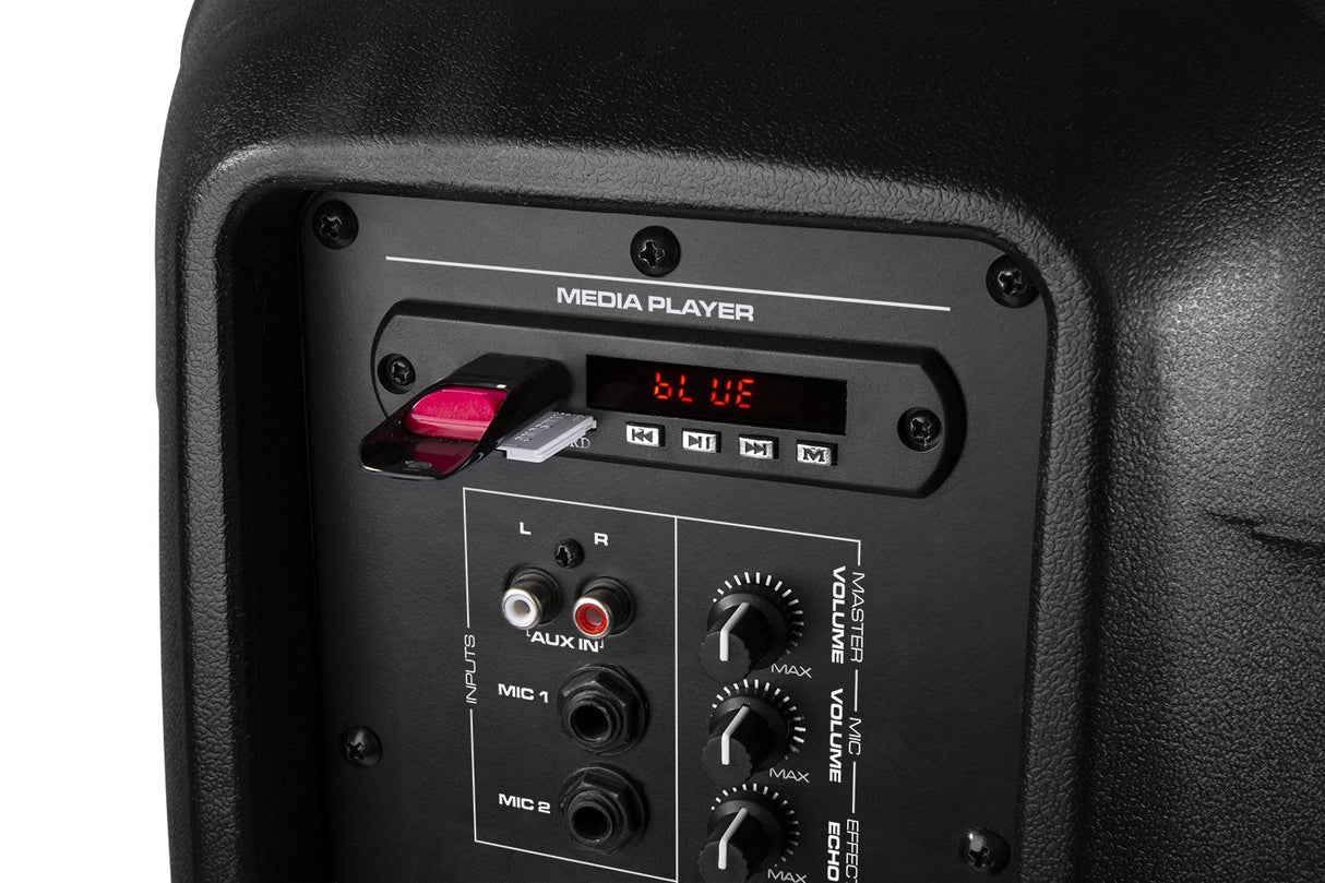 VONYX VPS082A 400W Actieve Speakerset met Bluetooth, USB/SD en 8 inch Woofers