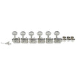 Boston 62-CL Stemmechanieken voor gitaar, chroom, 6x links, vintage style, metalen knoppen