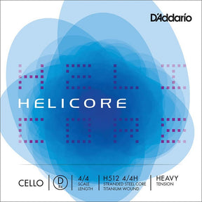 D'Addario H512-44H cello string D-2 4/4, heavy, titanium