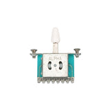 Boston SW-145-W lever switch 5-way, open model, 1 5/8 inch spacing, bolts included, with white cap