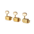 Boston 62-GLR machine heads for guitar, 3x left+3x right, vintage style, metal buttons, gold