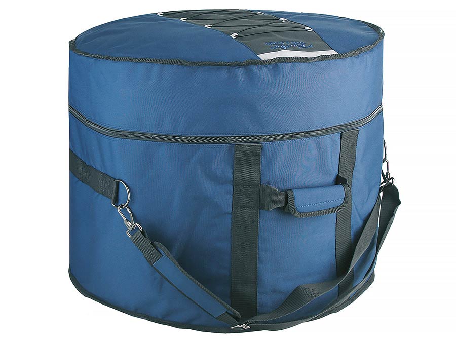 Boston DBL-22-B Deluxe bassdrum gigbag 22", zwart-blauw, 15 mm gevoerd hardfoam