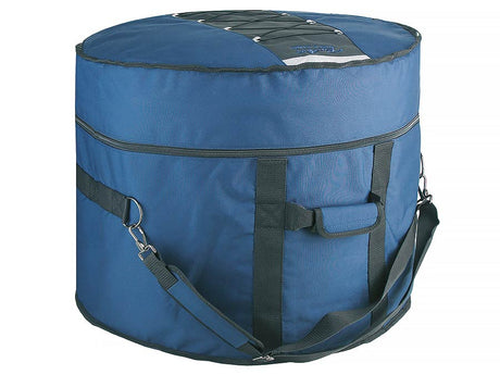 Boston DBL-22-B Deluxe bassdrum gigbag 22", zwart-blauw, 15 mm gevoerd hardfoam