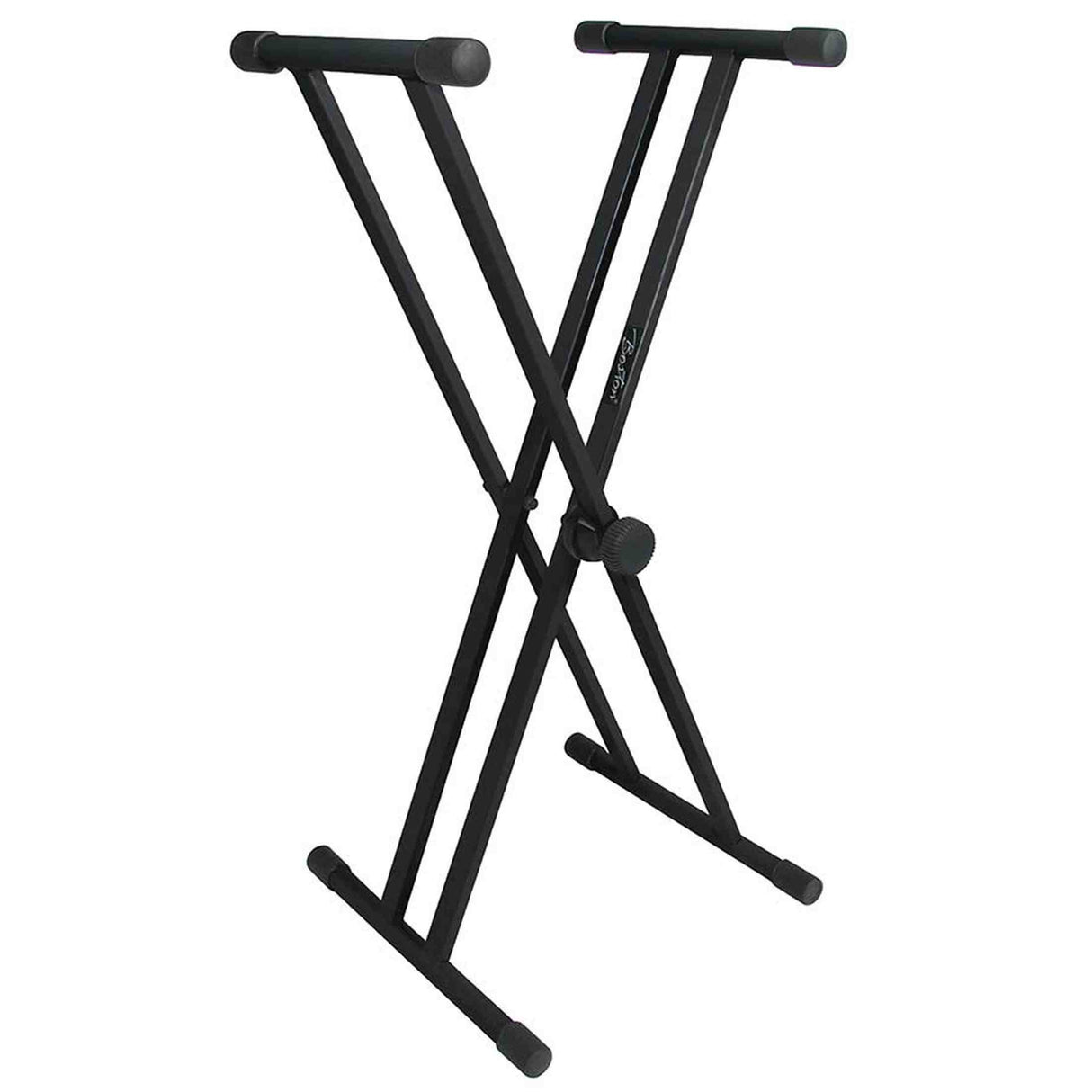 Boston KS-205 Keyboardstatief – Dubbel X-model, 35 cm dragers, twist lock, zwart