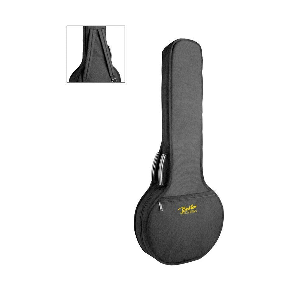 Boston FB-21 Gigbag voor Folkbanjo – 21 mm Voering, Zwart