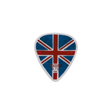Pickboy GP785-075 0.75 mm. plectra met "union jack"-design, 50-pack