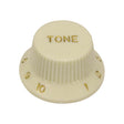 Boston KC-244-TG Bell Knob, Stallion voor Inch Type Pot Shaft, Mint Toon