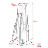 Leonardo VC-1314-BK Elementary Series vioolkoffer gevormd 1/4 zwart