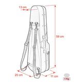 Leonardo VC-1318-BU Elementary Series vioolkoffer gevormd 1/8 blauw