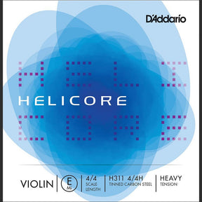 D'Addario H311-44H violin string E-1 4/4, heavy, tin-plated high-carbon plain steel