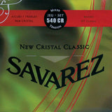 Savarez 540-CR snaren set classic, New Cristal trebles, silverwound HT classic basses, normal tension