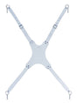 Boston KV10 Kruisvest voor overslagtrom, leder, wit